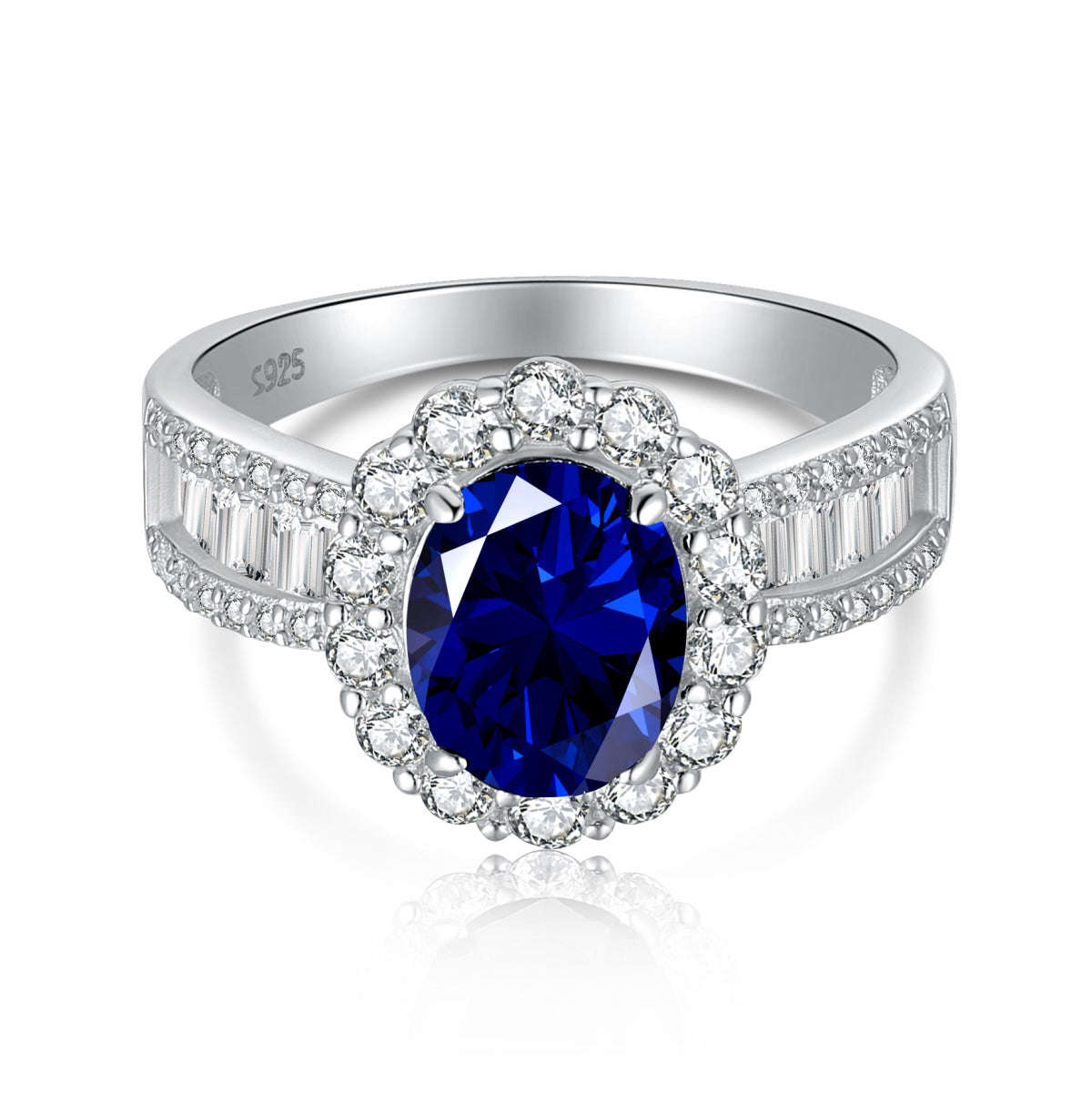[Olivia Jewelry]1.5 Carat Dazzling Charming Oval Cut Banquet Ring