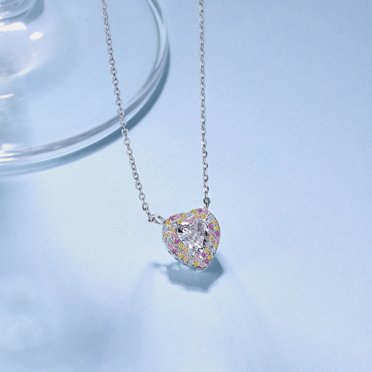 [Olivia Jewelry]Exquisite Heart Shape Necklace