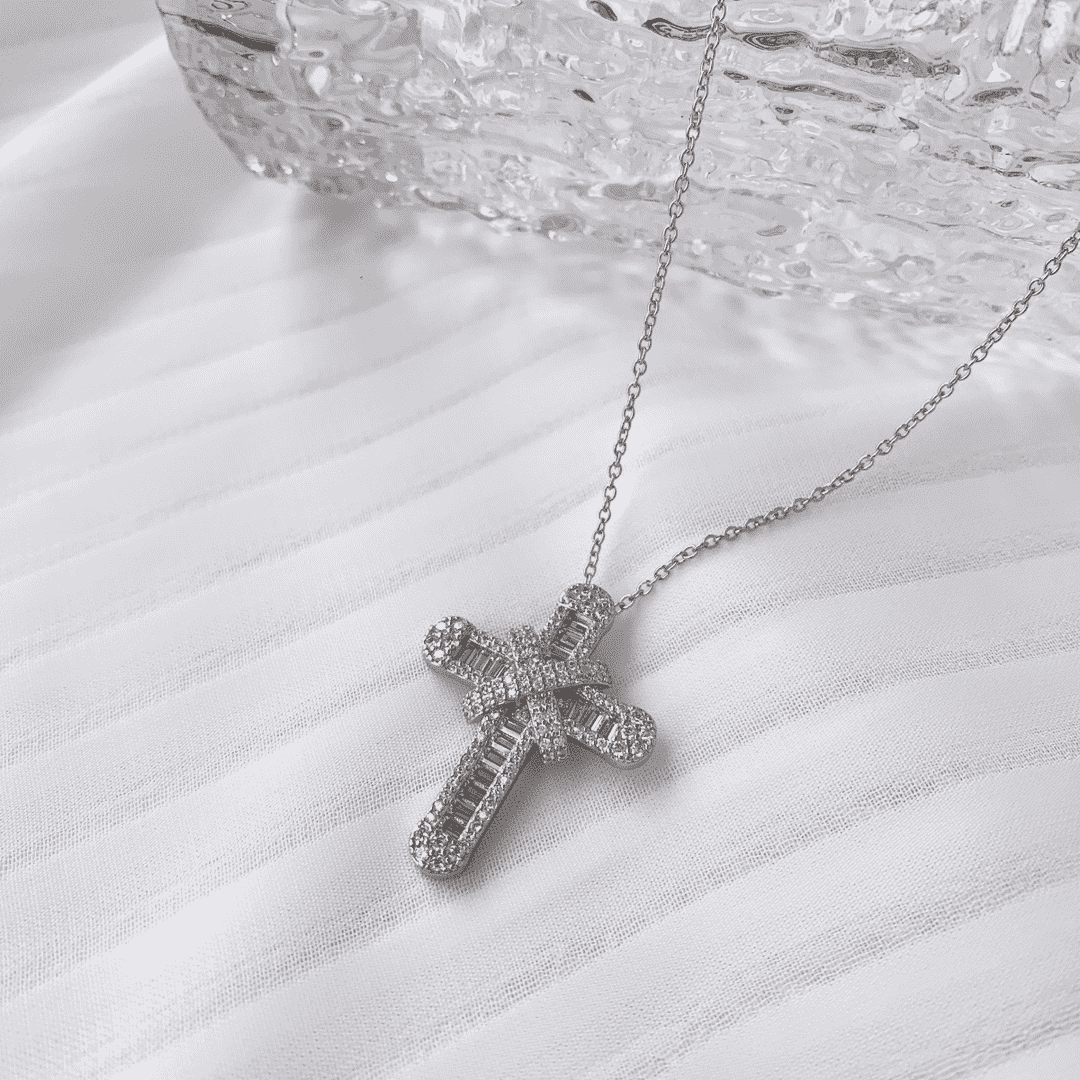 [Olivia Jewelry]Gypsophila With Dimonds Necklace