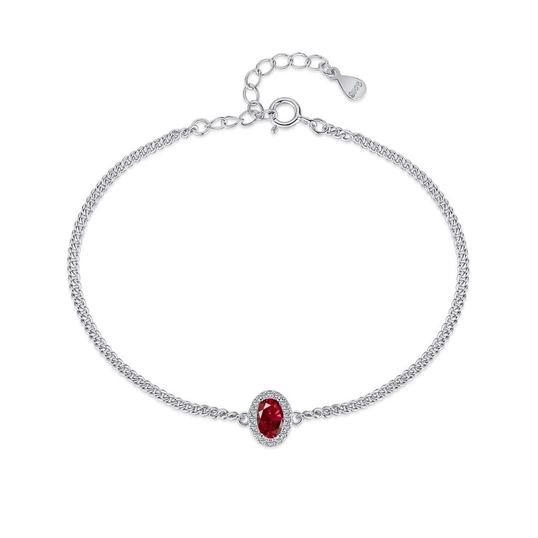 [Olivia Jewelry]Exquisite Oval Shape Bracelet