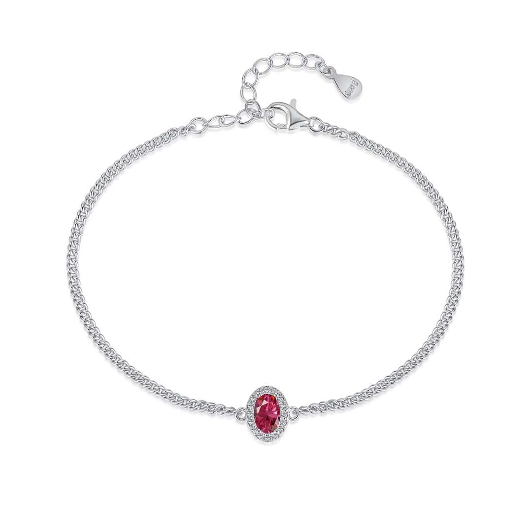 [Olivia Jewelry]Exquisite Oval Shape Bracelet