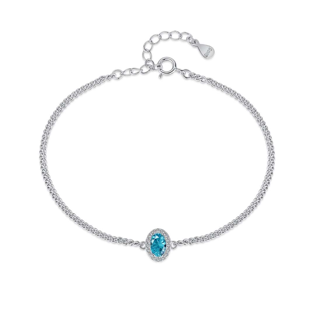 [Olivia Jewelry]Exquisite Oval Shape Bracelet