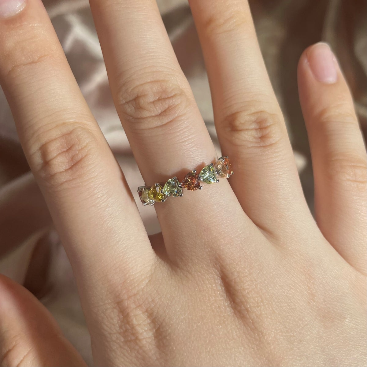 [Olivia Jewelry]0.25 Carat Radiant Romance Heart Cut Lover Ring