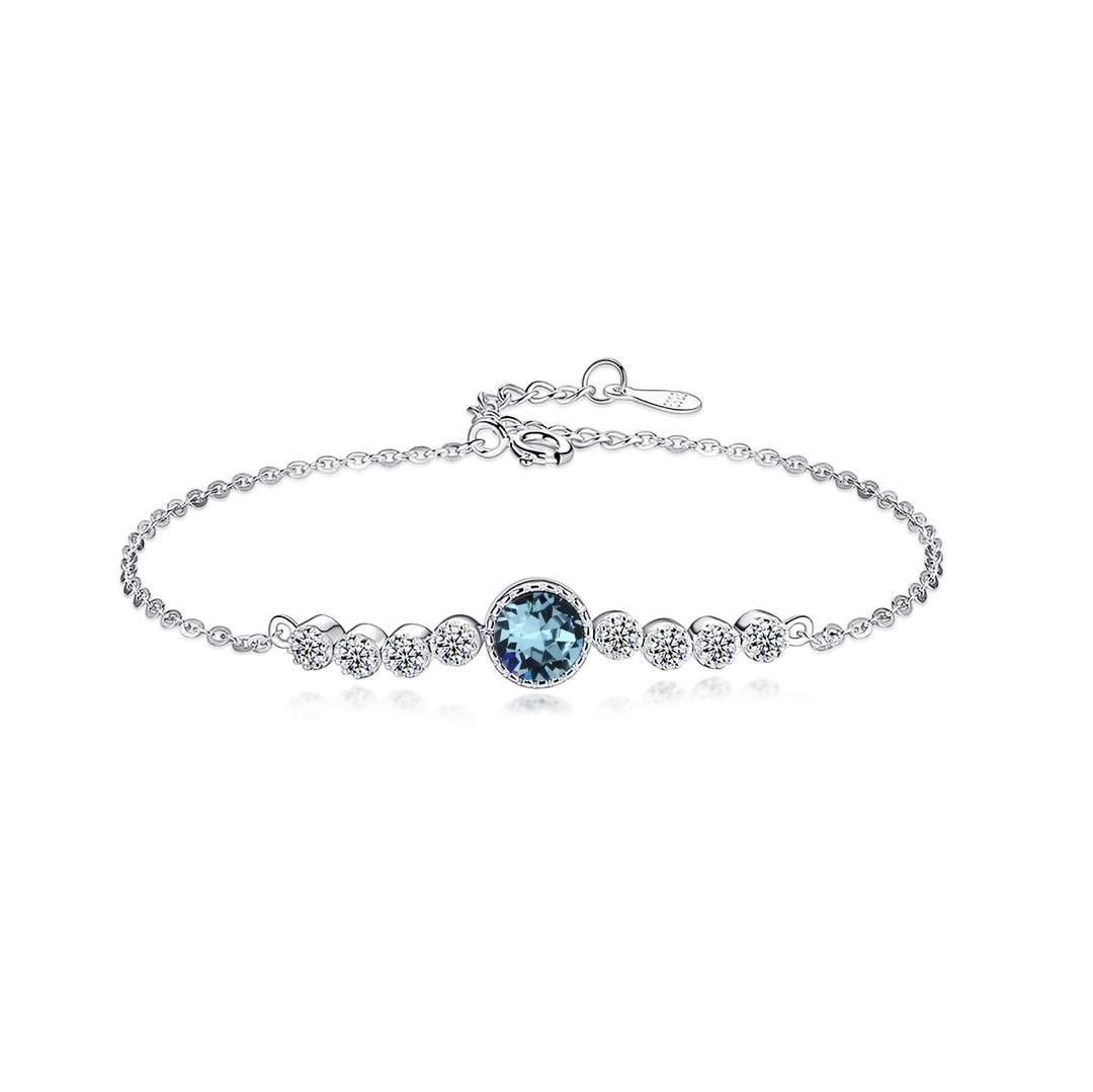[Olivia Jewelry]Luxurious Heart Of The Ocean Bracelet