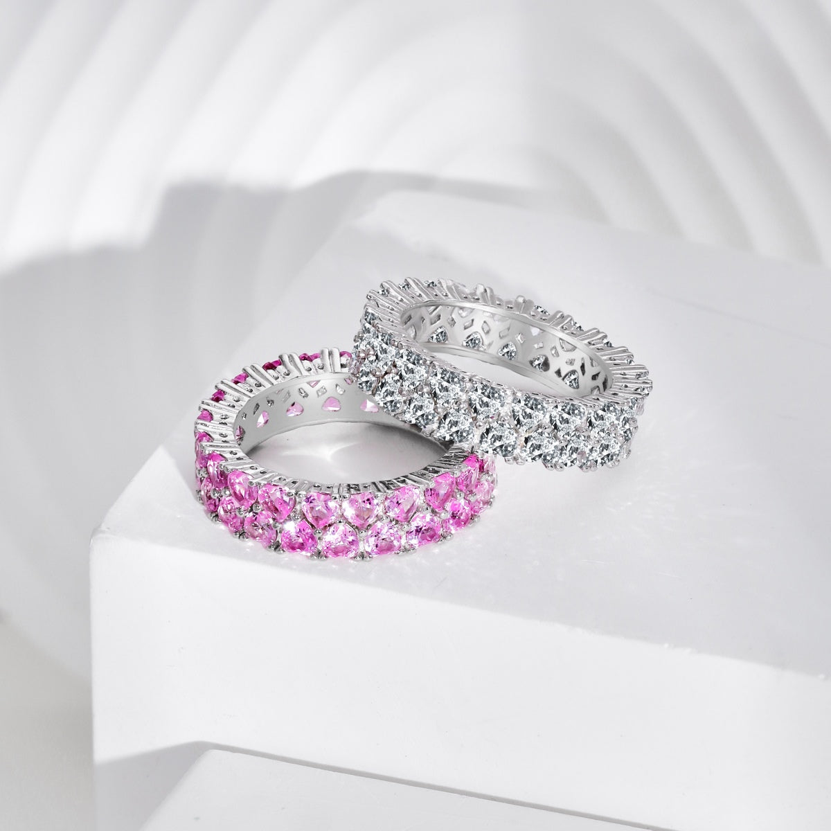 [Olivia Jewelry]Sparkling Full Heart Ring