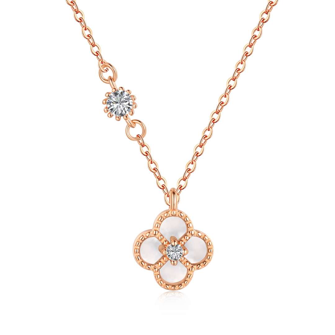 [Olivia Jewelry]Delicate Flower Shape Necklace
