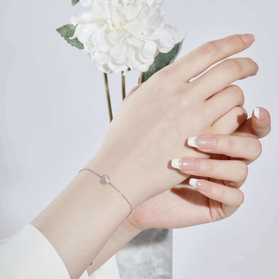[Olivia Jewelry]Heart-Shaped Gentle and Versatile Bracelet