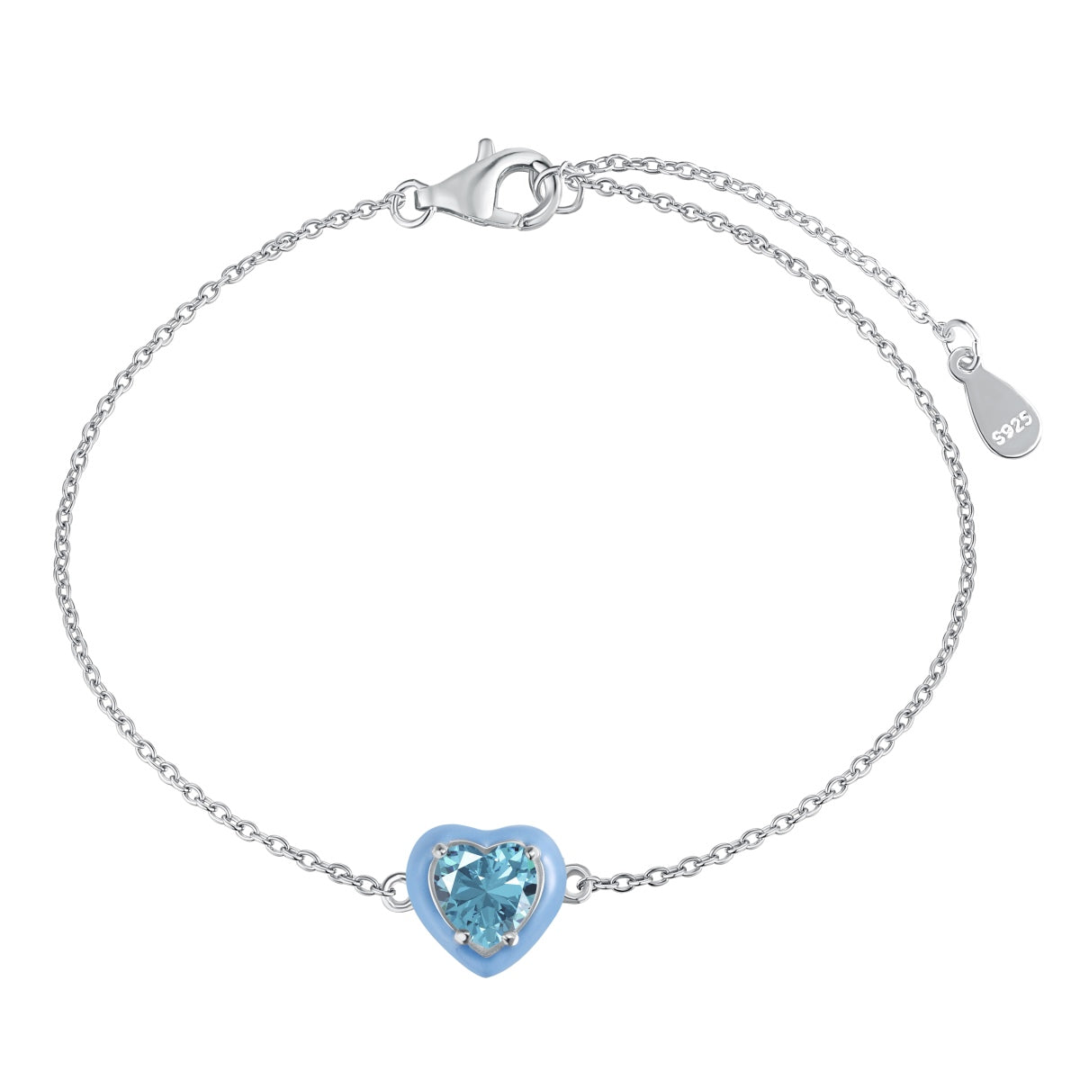 [Olivia Jewelry]Sparkling Romantic Heart Shape Lover Bracelet