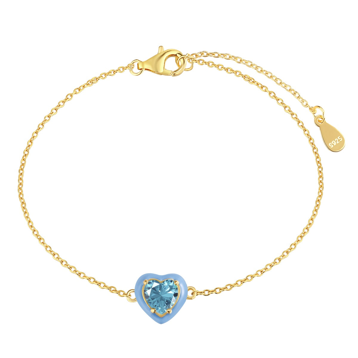 [Olivia Jewelry]Sparkling Romantic Heart Shape Lover Bracelet