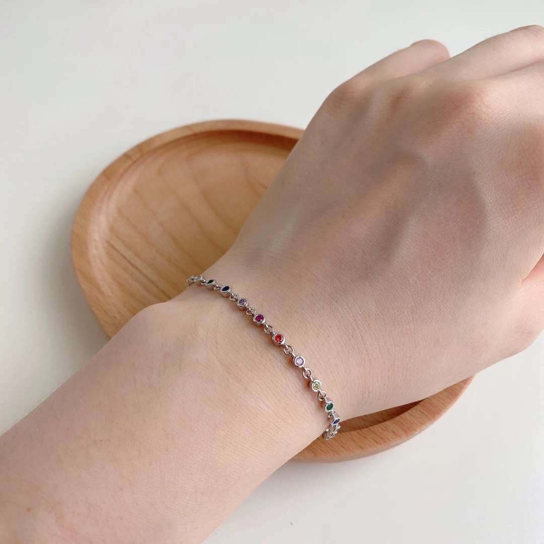 [Olivia Jewelry]Colorful Bead Array Bracelet