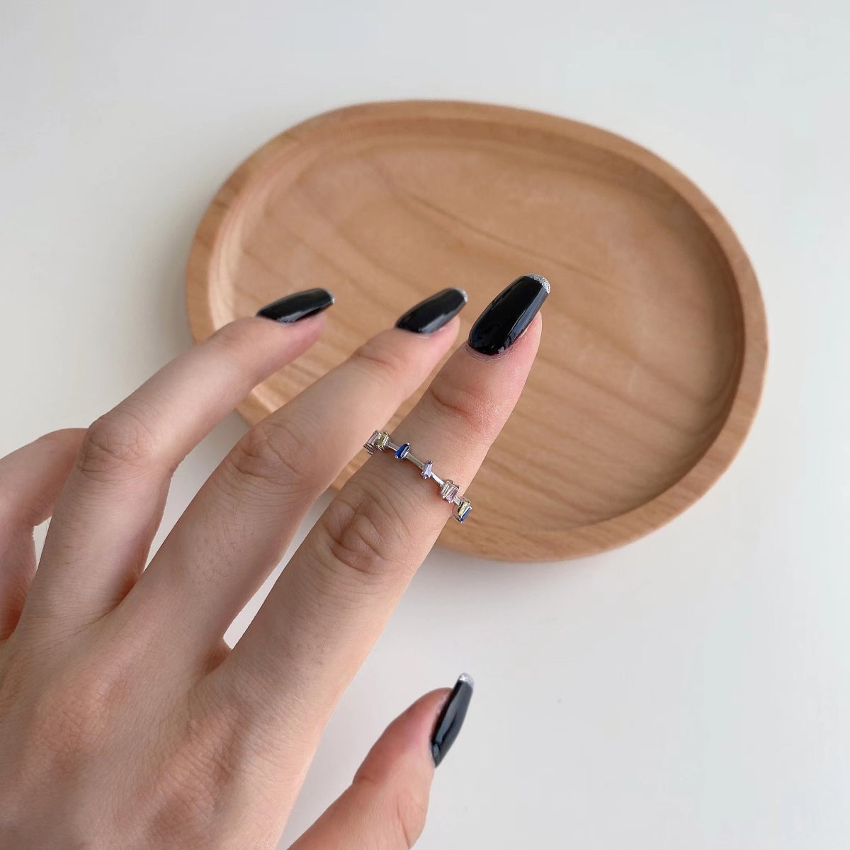 [Olivia Jewelry]Unique Trapezoid Cut Daily Ring