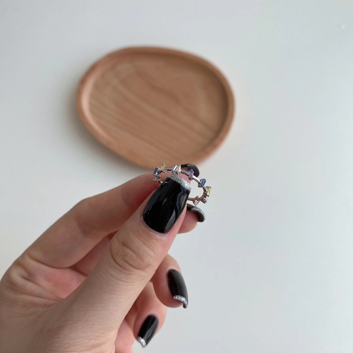 [Olivia Jewelry]Unique Trapezoid Cut Daily Ring