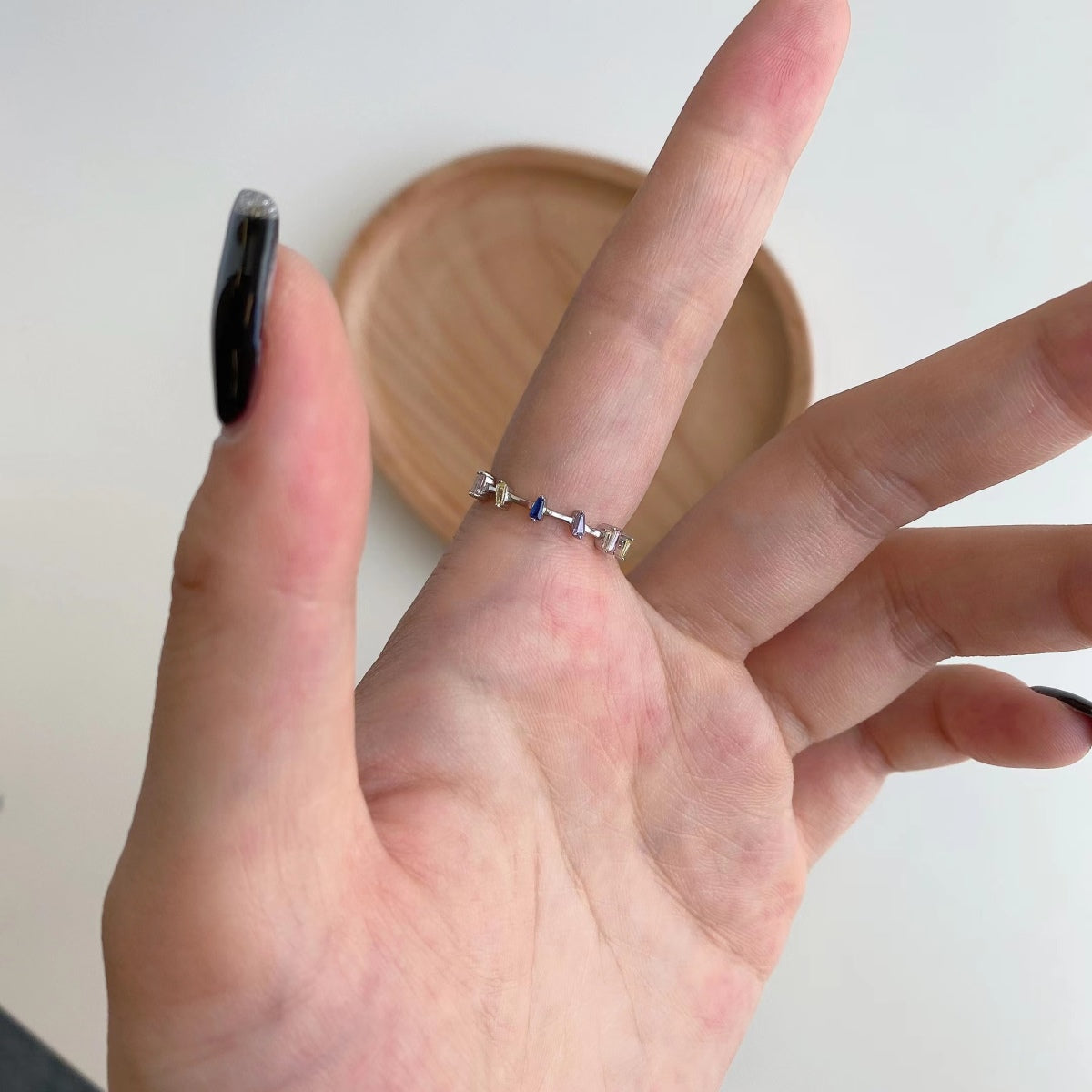 [Olivia Jewelry]Unique Trapezoid Cut Daily Ring