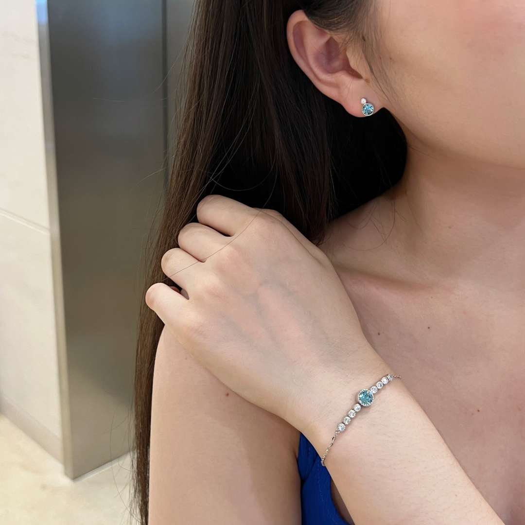 [Olivia Jewelry]Luxurious Heart Of The Ocean Bracelet