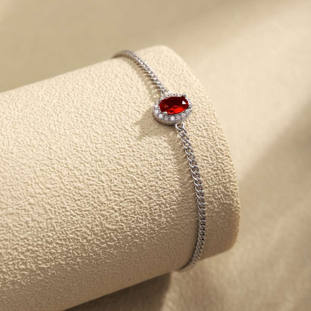 [Olivia Jewelry]Exquisite Oval Shape Bracelet