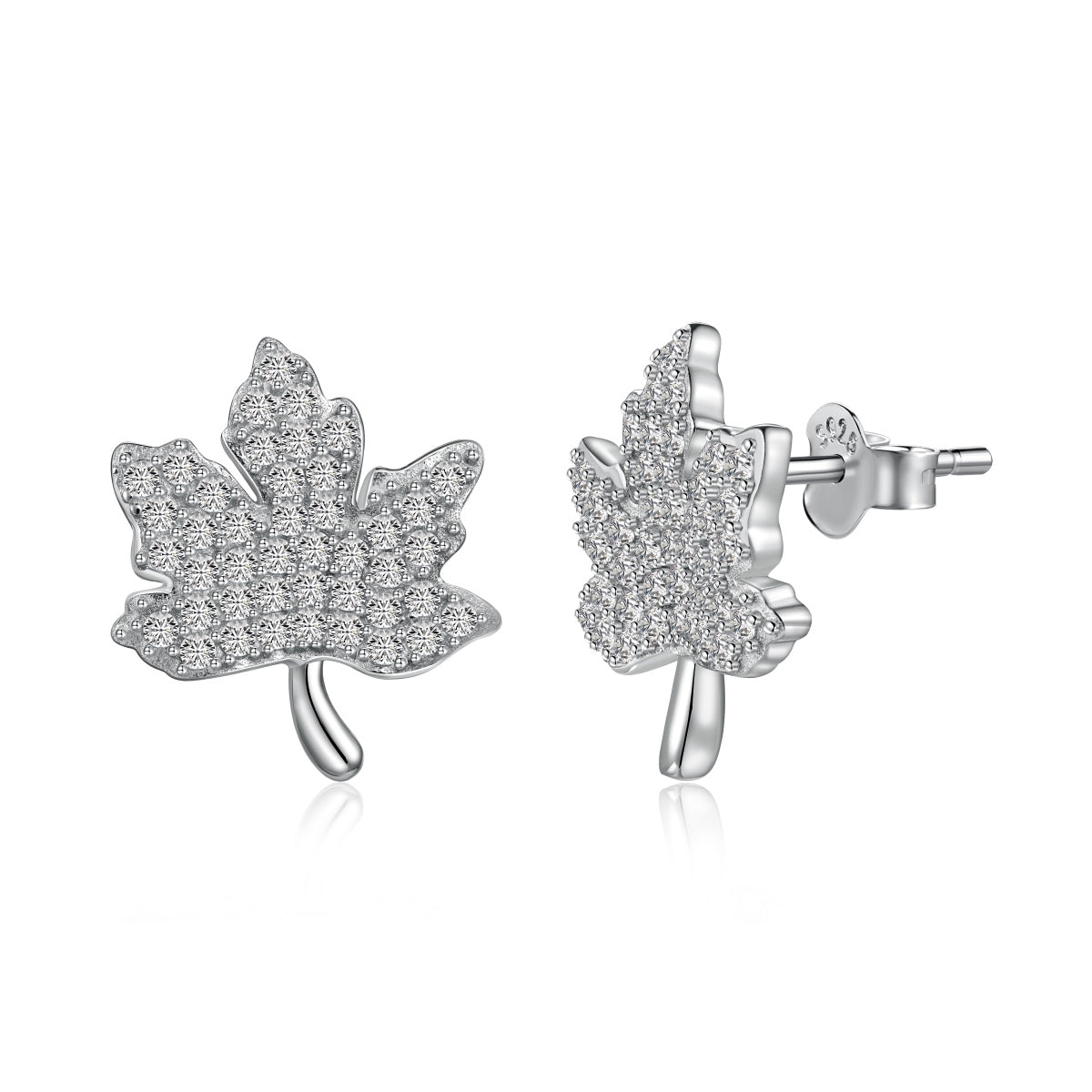 [Olivia Jewelry]Exquisite Maple Leaf Design Earrings