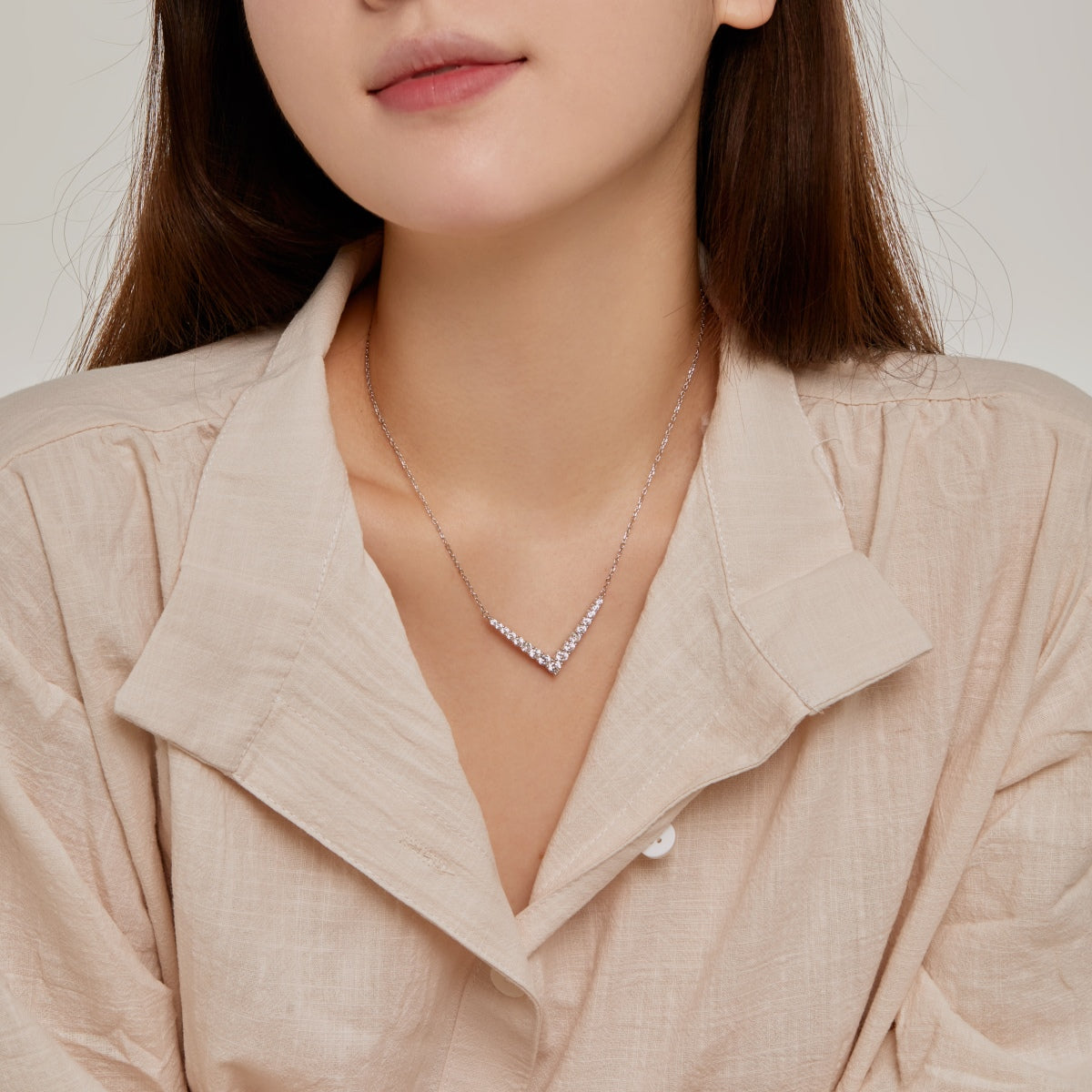 [Olivia Jewelry]Ornate Round Cut Necklace