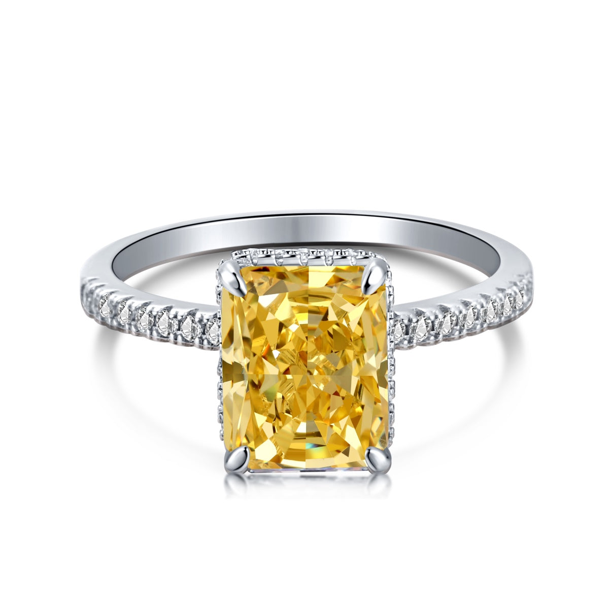 [Olivia Jewelry]4.0 Carat Luxurious Engagement Ring