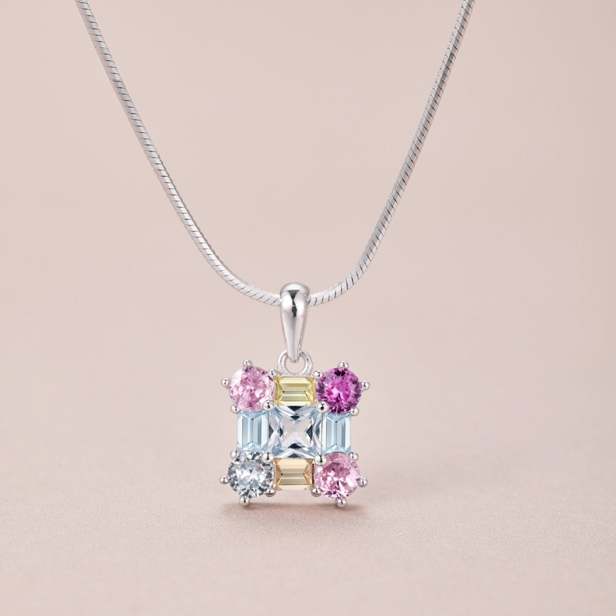 [Olivia Jewelry]Gorgeous Multi Colorful Necklace