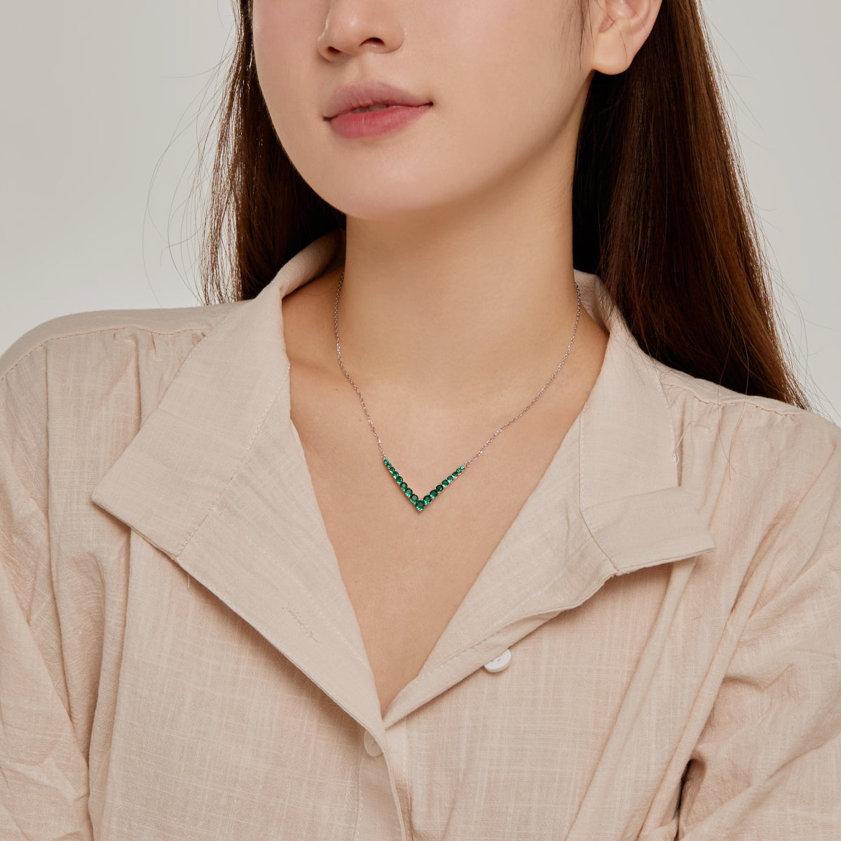 [Olivia Jewelry]Ornate Round Cut Necklace