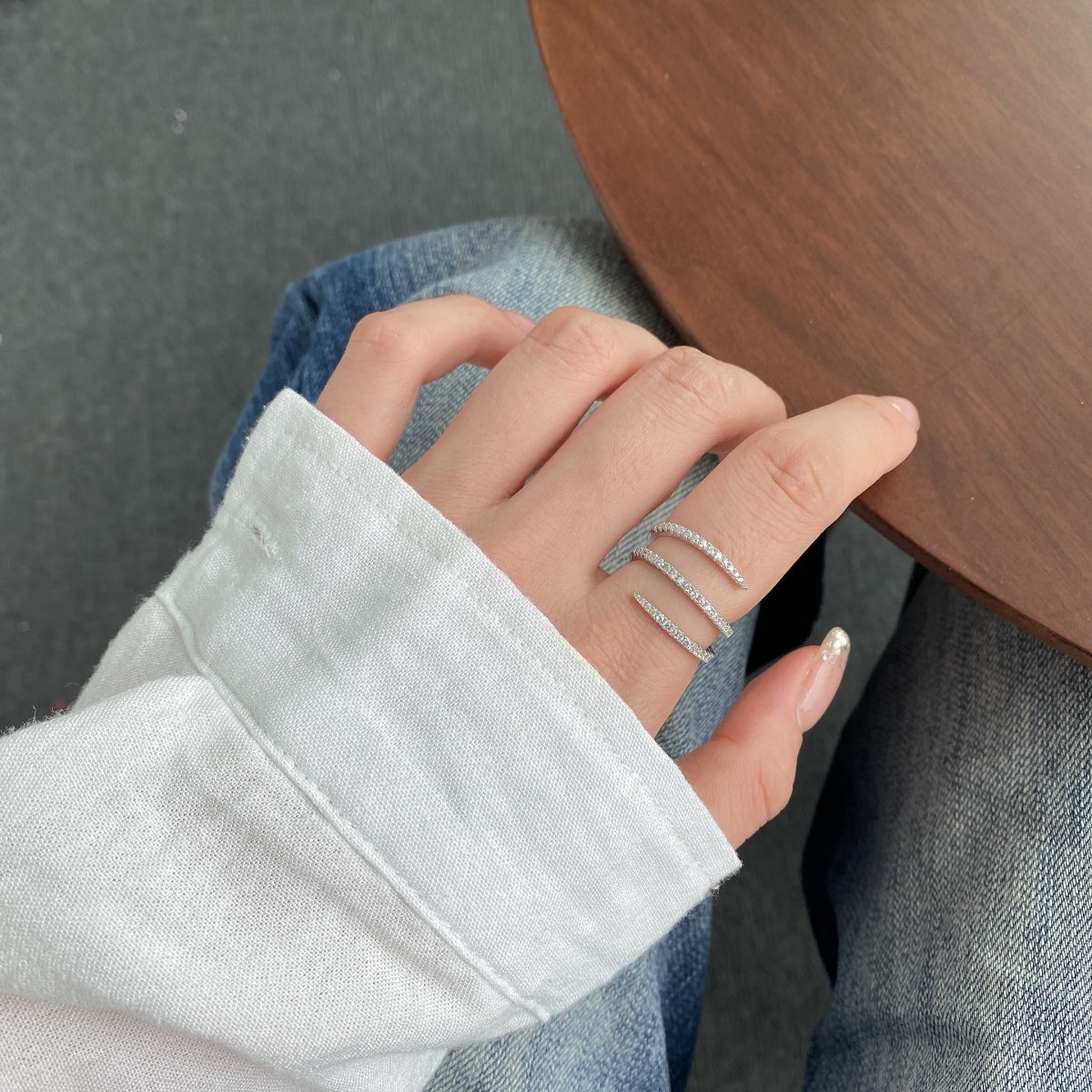 [Olivia Jewelry]Unique Vibrant Entangle Daily Ring