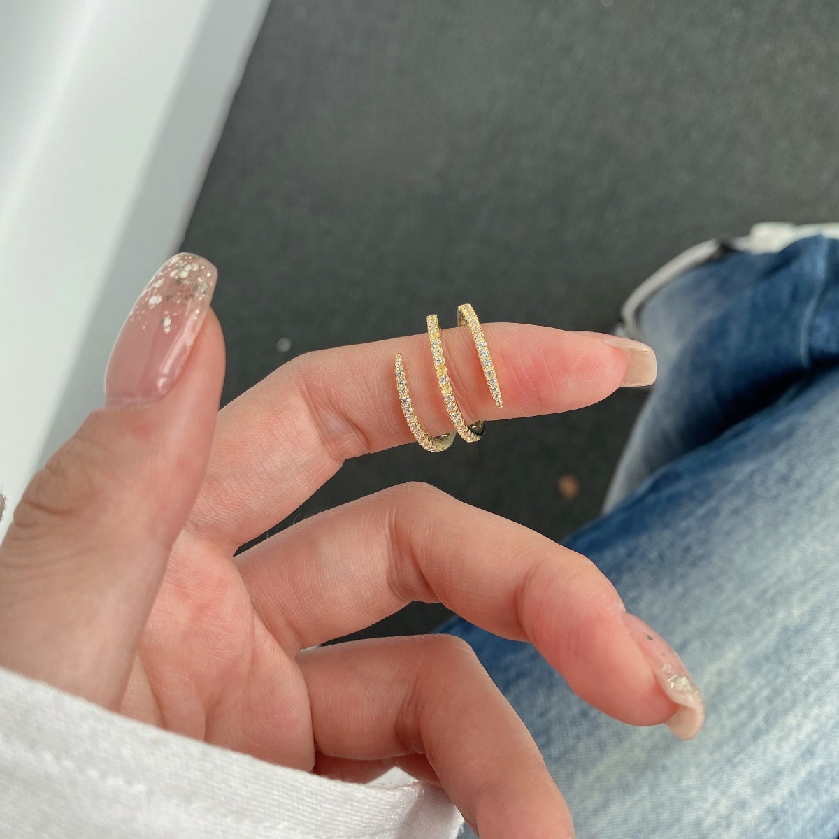 [Olivia Jewelry]Unique Vibrant Entangle Daily Ring