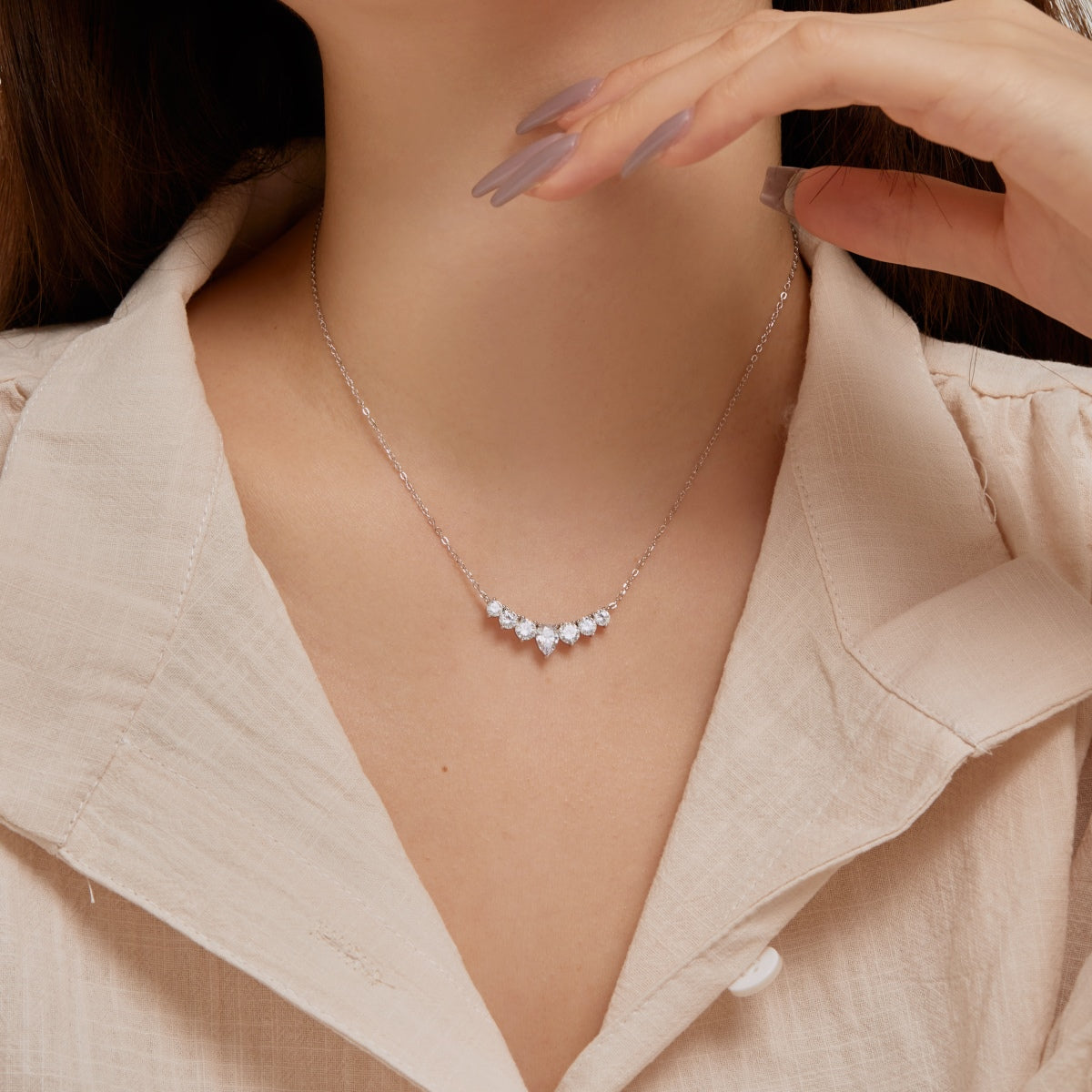 [Olivia Jewelry]Dainty Colorful Heart Necklace