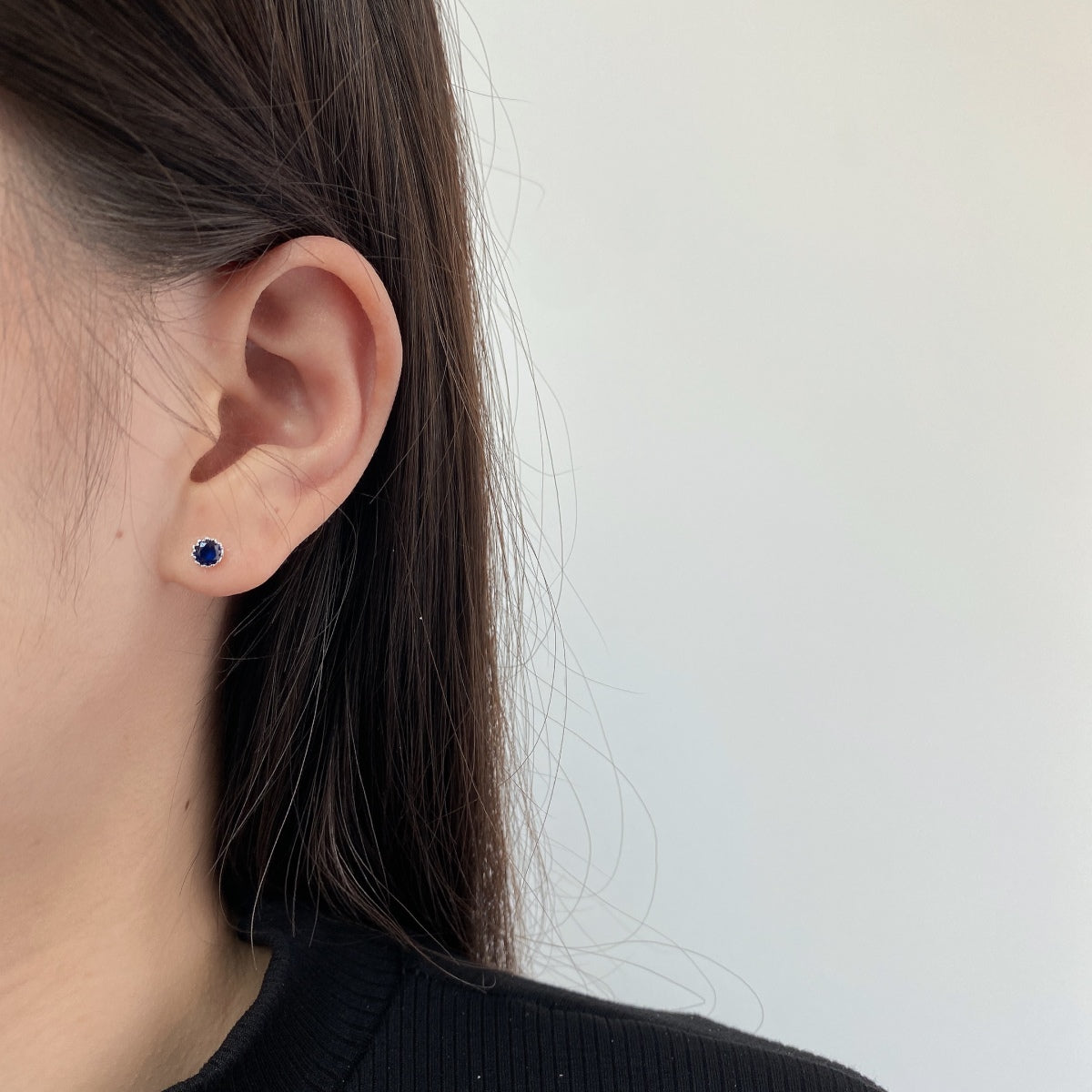 [Olivia Jewelry]Sparkling Colorful Round Shape Earrings