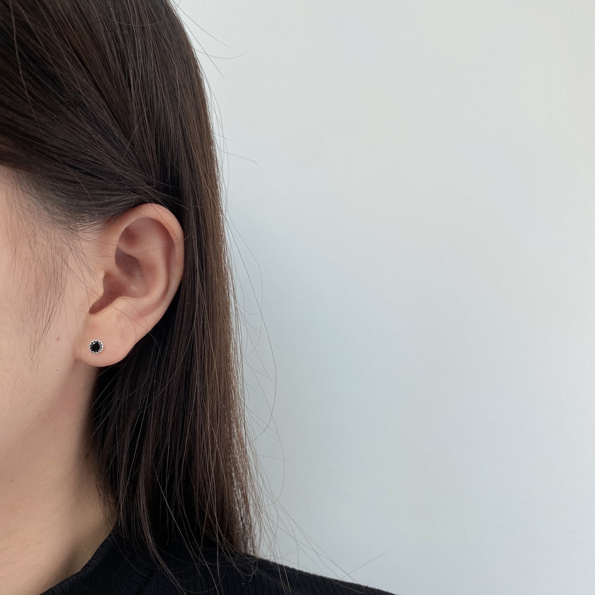 [Olivia Jewelry]Sparkling Colorful Round Shape Earrings