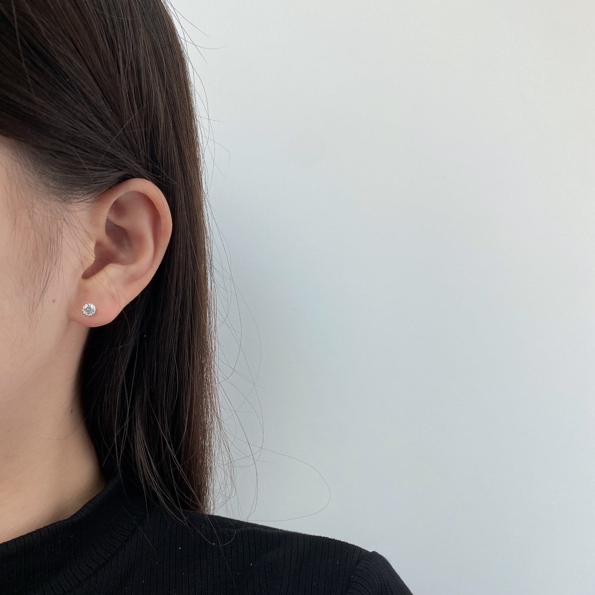 [Olivia Jewelry]Sparkling Colorful Round Shape Earrings