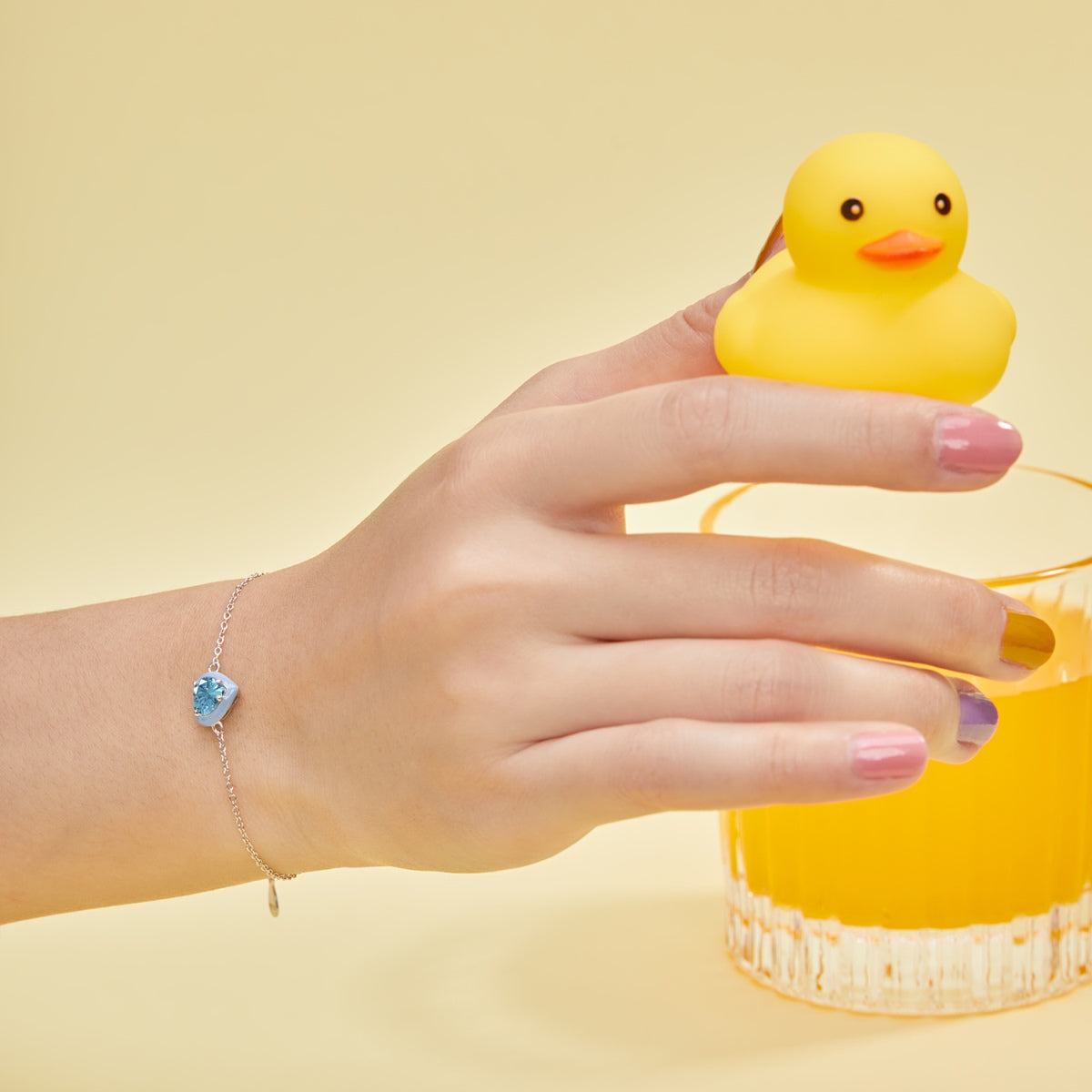 [Olivia Jewelry]Sparkling Romantic Heart Shape Lover Bracelet