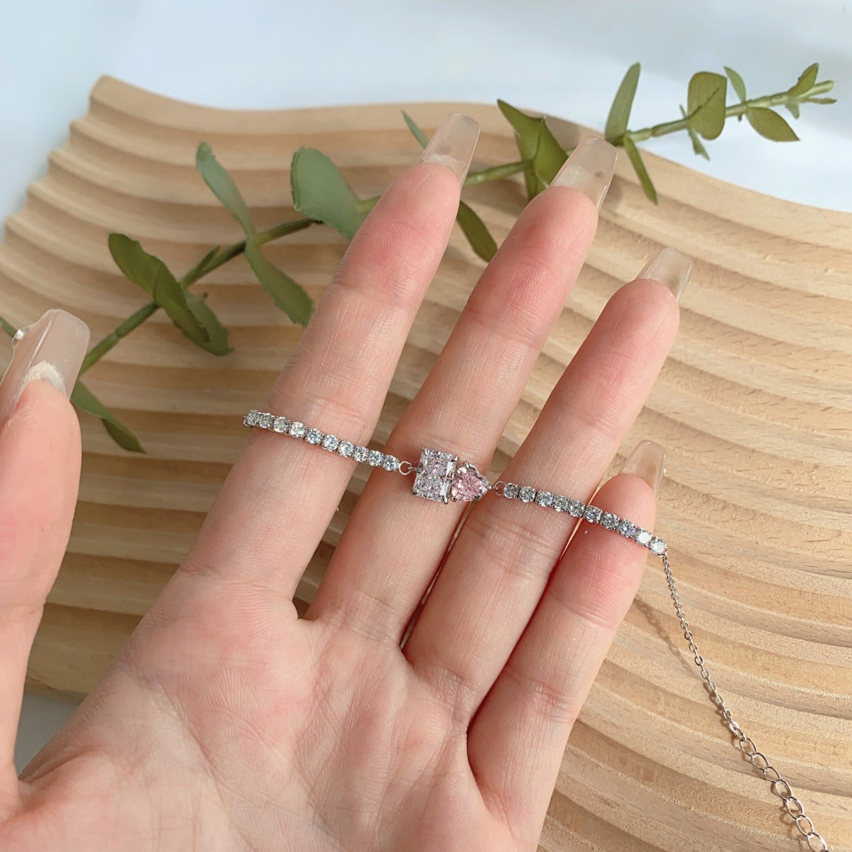 [Olivia Jewelry]Dazzling Unique Multi Shape Lover Bracelet