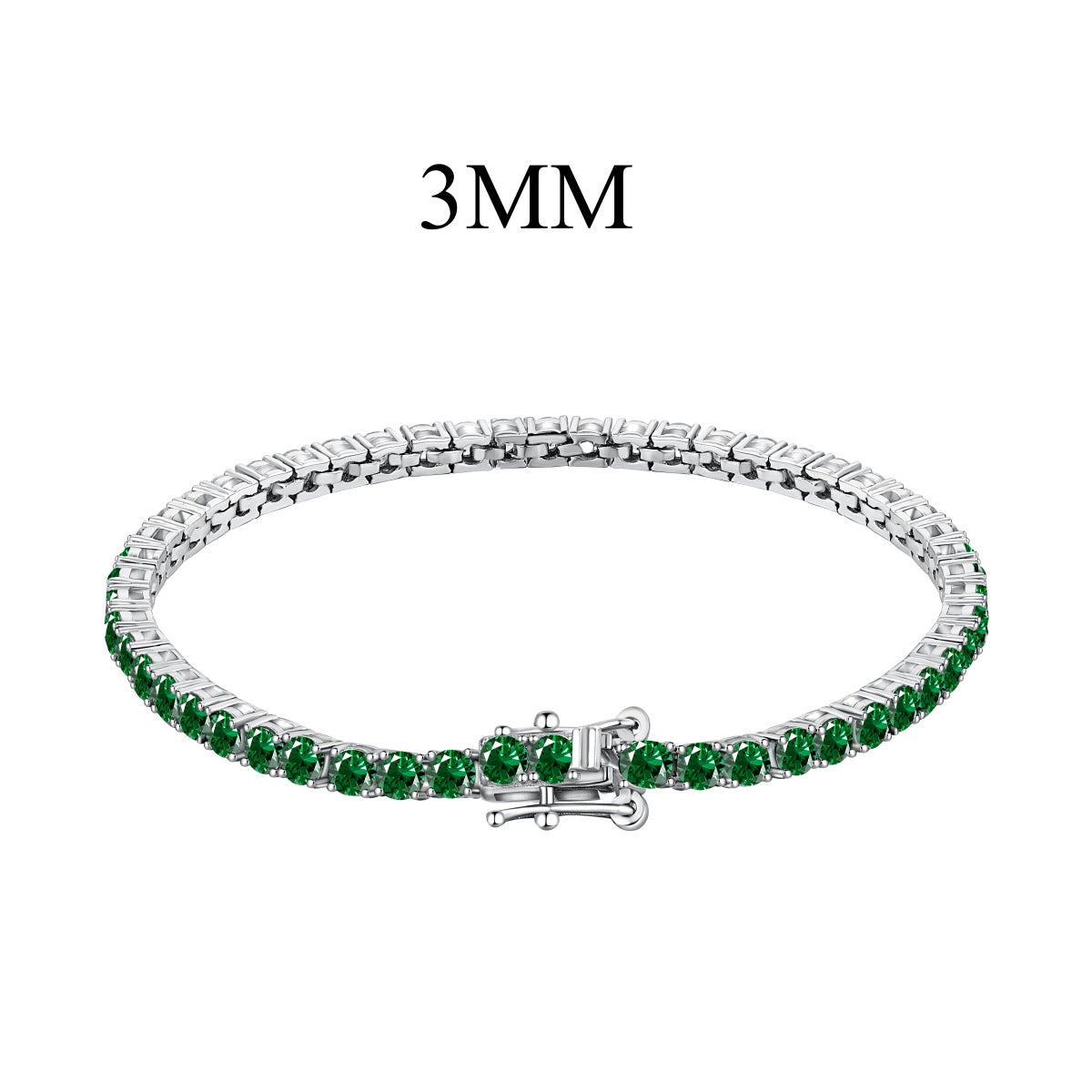 [Olivia Jewelry]Radiant Colorful Round Cut Party Bracelet