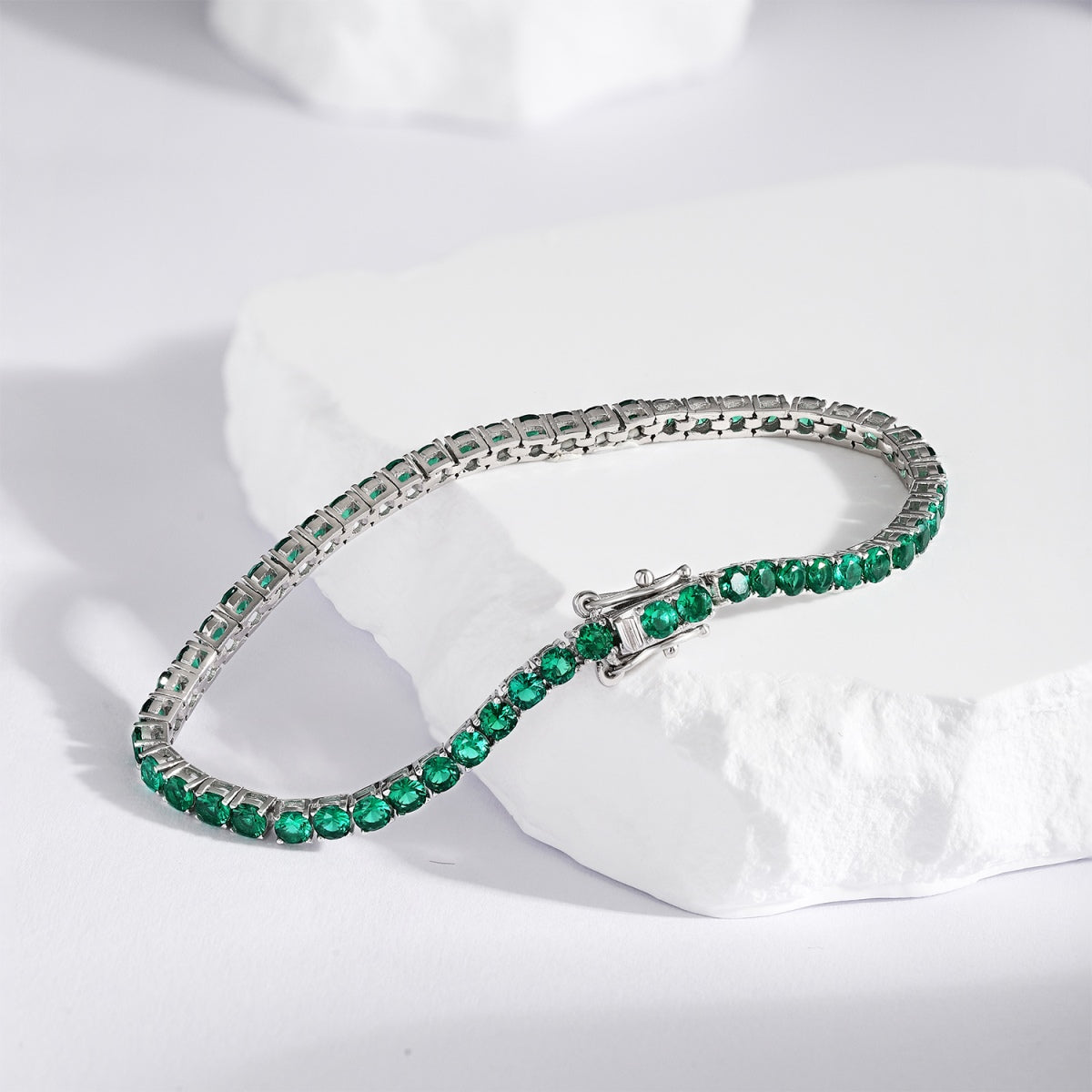 [Olivia Jewelry]Radiant Colorful Round Cut Party Bracelet