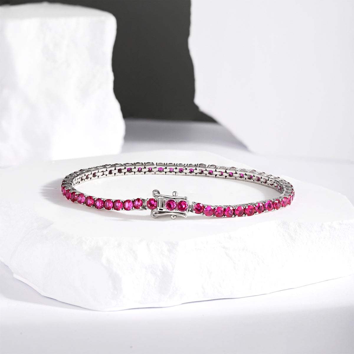 [Olivia Jewelry]Radiant Colorful Round Cut Party Bracelet