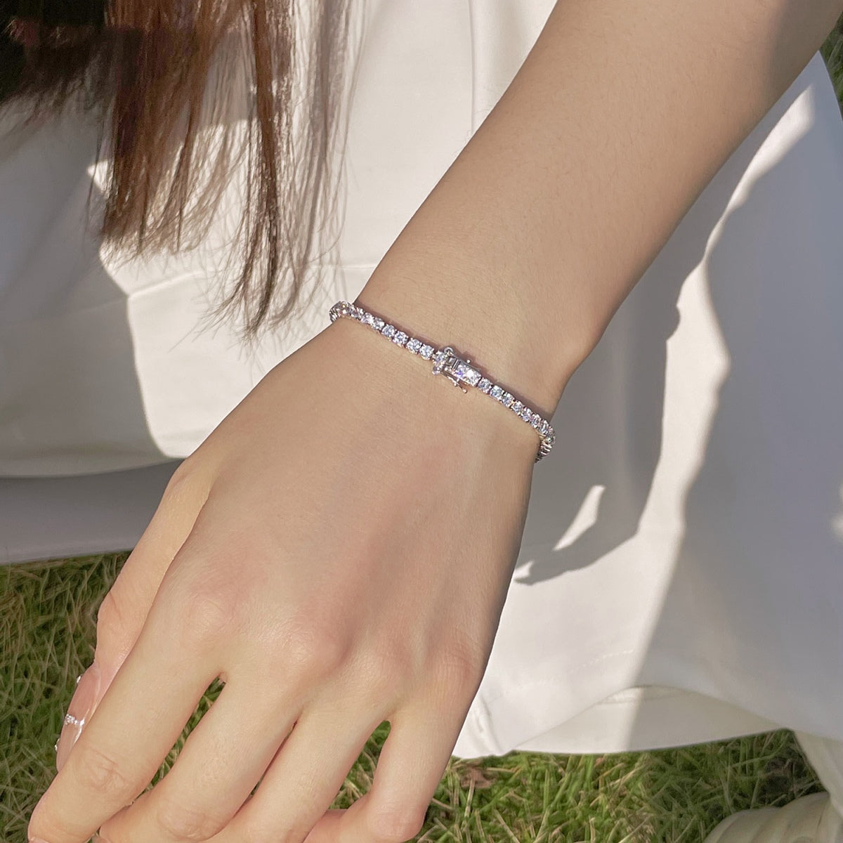 [Olivia Jewelry]Radiant Colorful Round Cut Party Bracelet