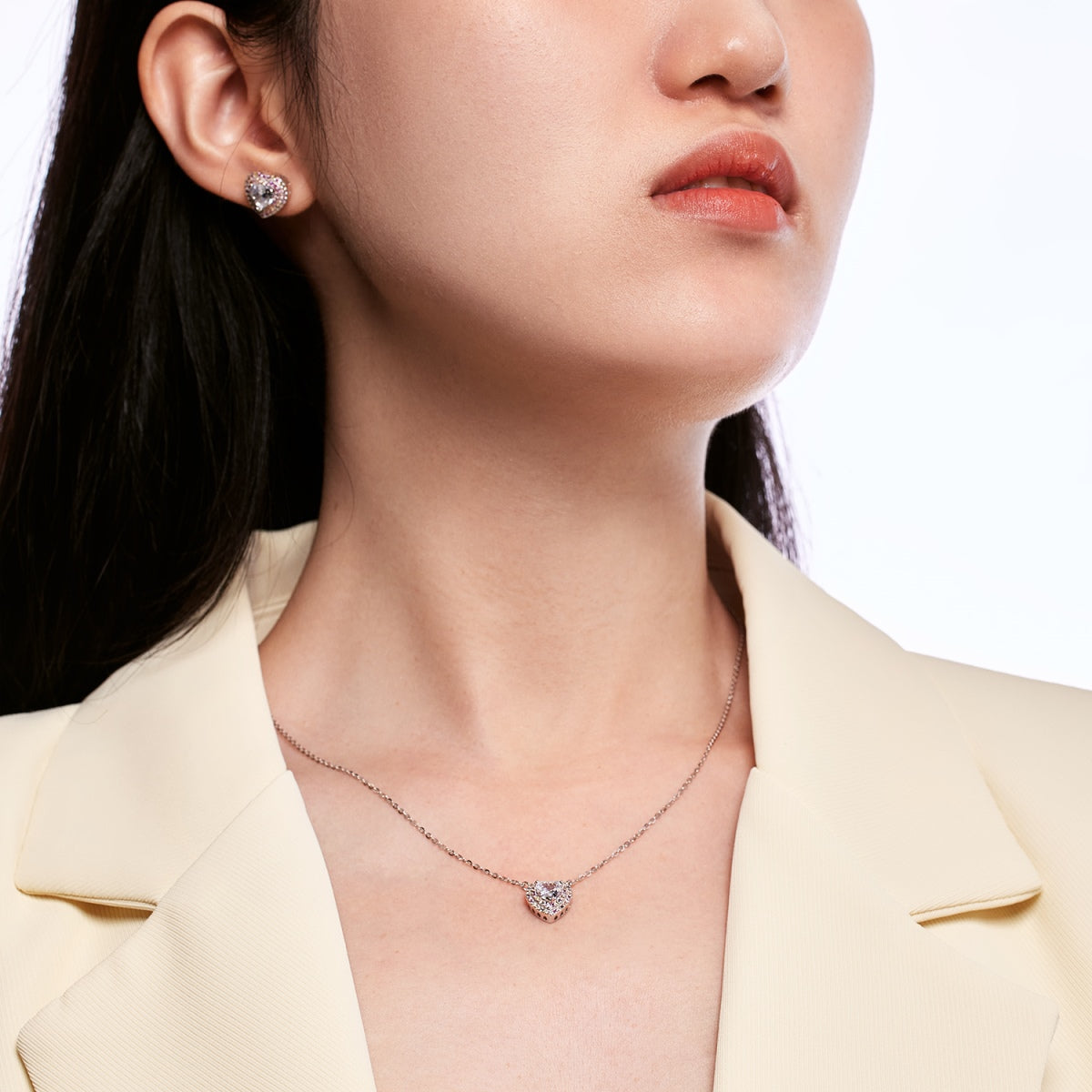 [Olivia Jewelry]Exquisite Heart Shape Necklace