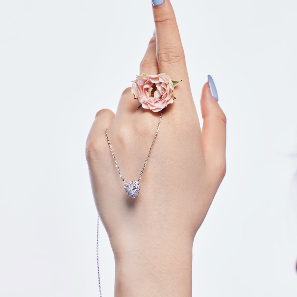 [Olivia Jewelry]Exquisite Heart Shape Necklace