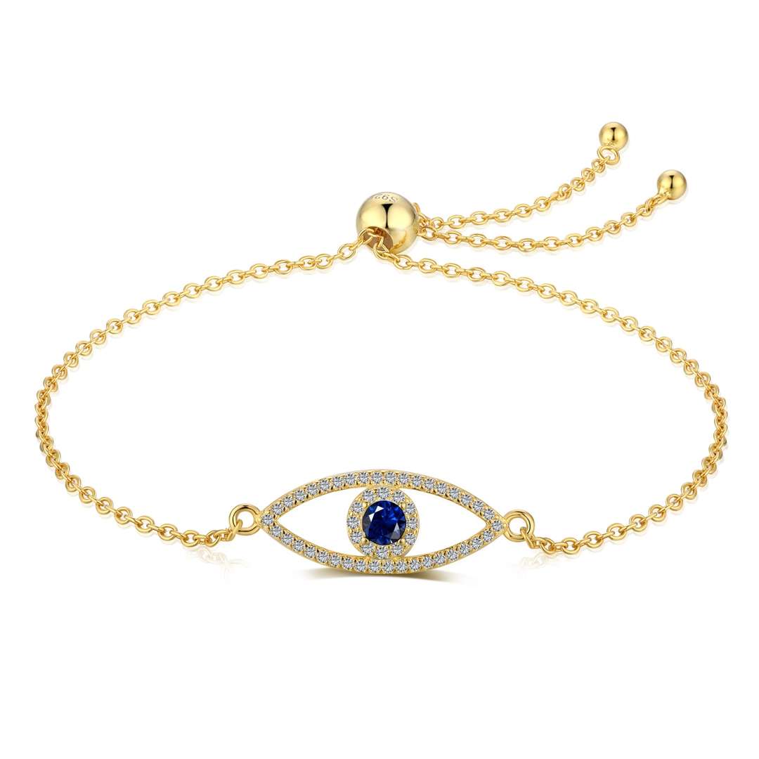 [Olivia Jewelry]Devil's Eye Hollow Design Bracelet