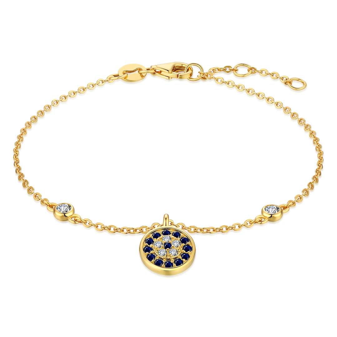 [Olivia Jewelry]Devil's Eye Round Shape Bracelet