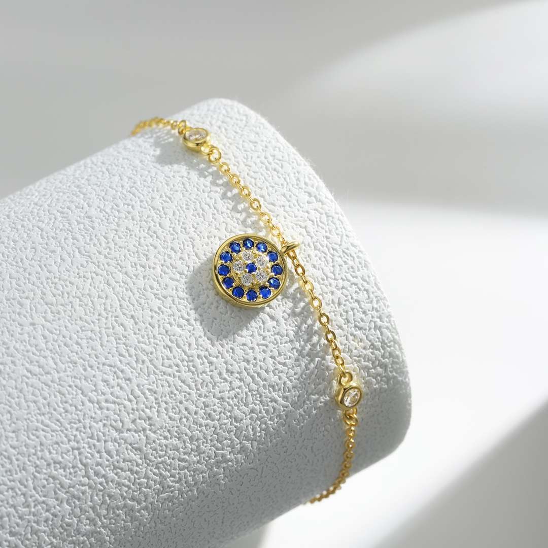 [Olivia Jewelry]Devil's Eye Round Shape Bracelet