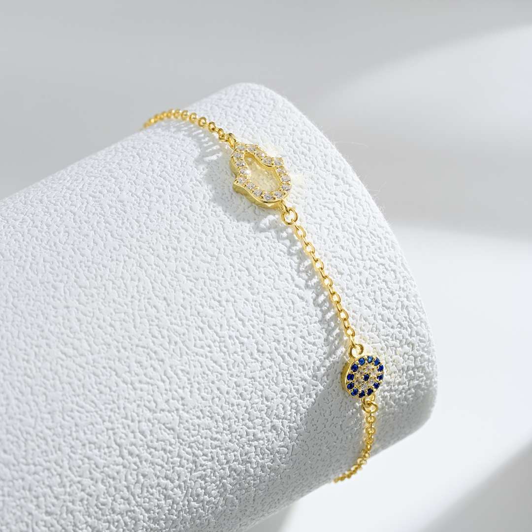 [Olivia Jewelry]Gost Shape & Round Shape Necklace