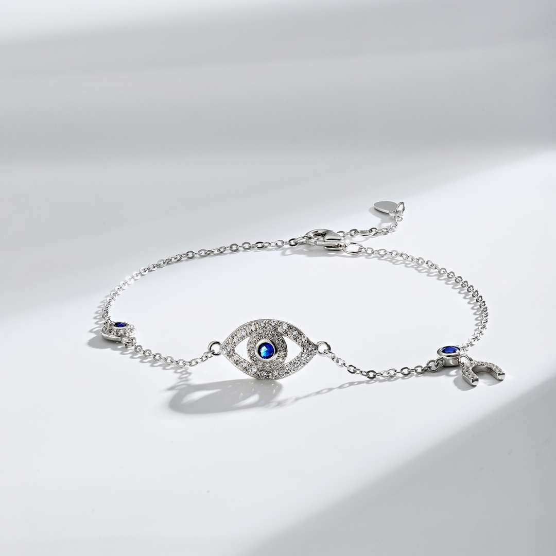 [Olivia Jewelry]Dainty Eye Shape Necklace