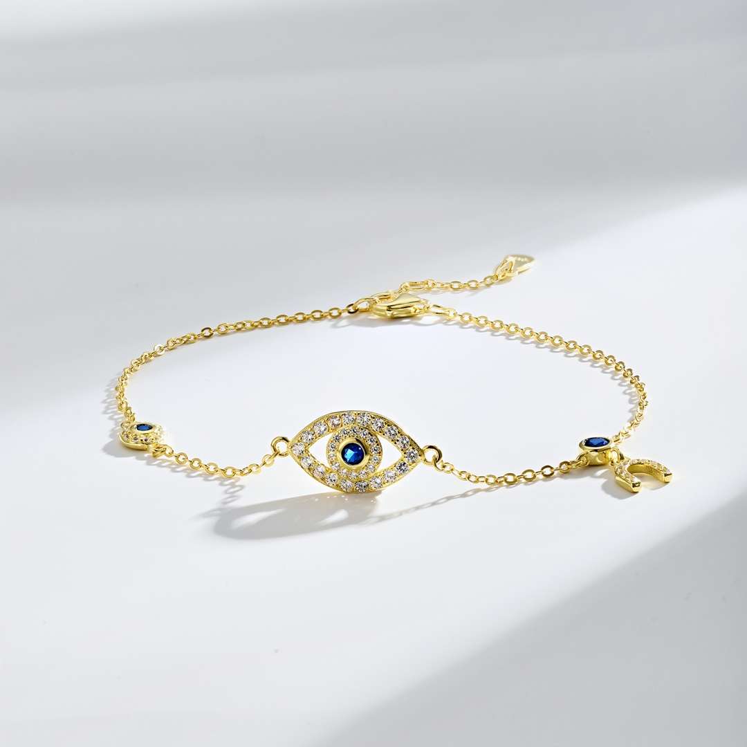 [Olivia Jewelry]Dainty Eye Shape Necklace