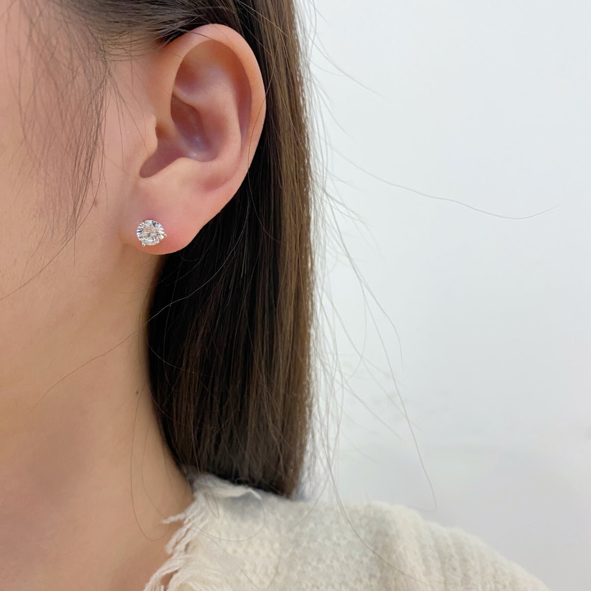 [Olivia Jewelry]Dainty Round Shape Earrings