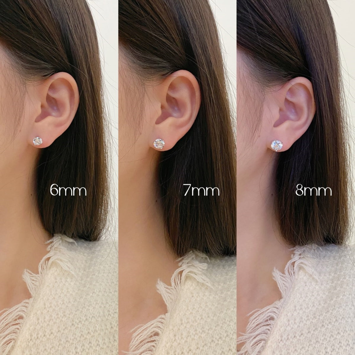 [Olivia Jewelry]Dainty Round Shape Earrings