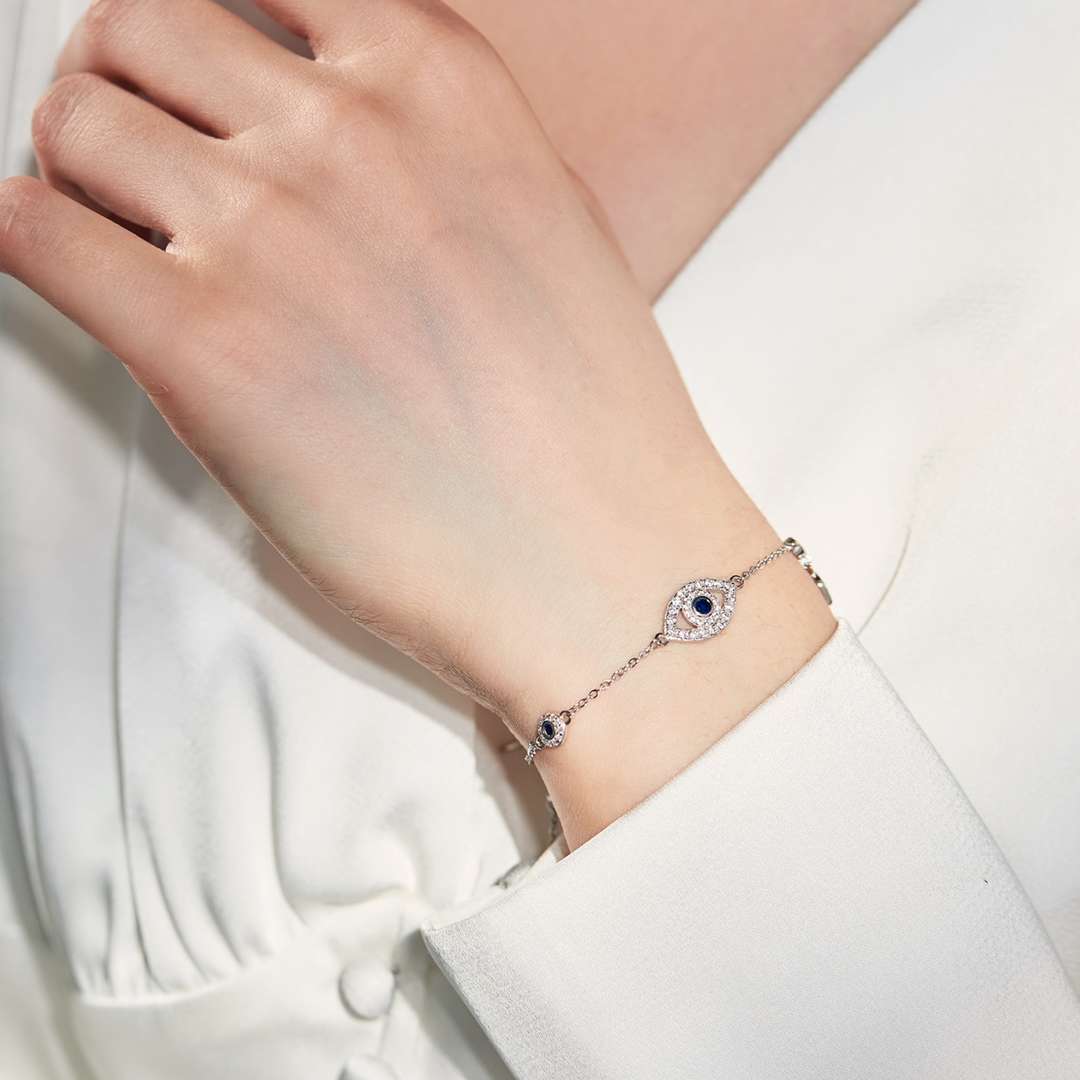 [Olivia Jewelry]Dainty Eye Shape Necklace