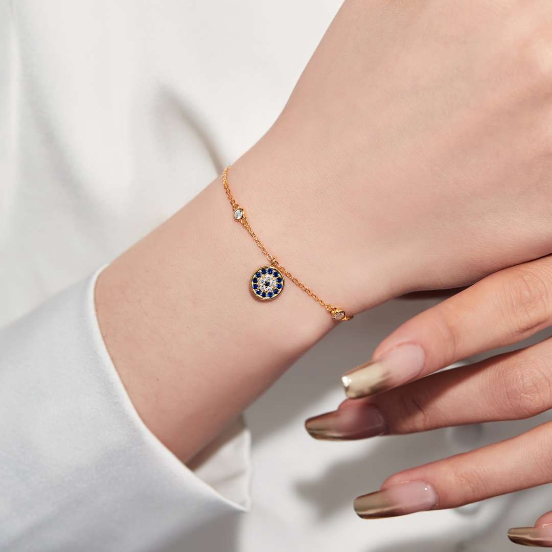 [Olivia Jewelry]Devil's Eye Round Shape Bracelet