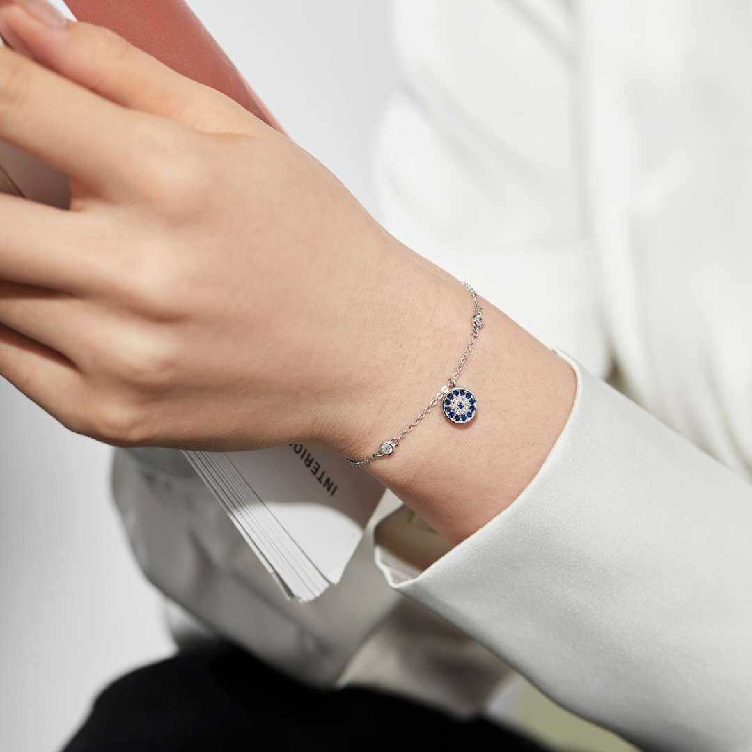 [Olivia Jewelry]Devil's Eye Round Shape Bracelet