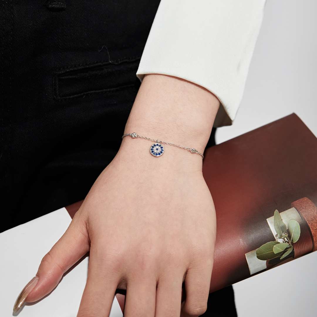 [Olivia Jewelry]Devil's Eye Round Shape Bracelet
